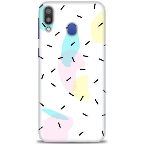 Samsung Galaxy M20 Kılıf HD Baskılı Kılıf - Çubuklar ve Renkler + Tam Ekran Koruyucu