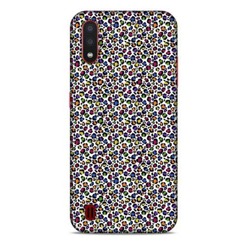 Animax Leopar Rengarenk Samsung Galaxy A01 Kılıf Desenli Silikon