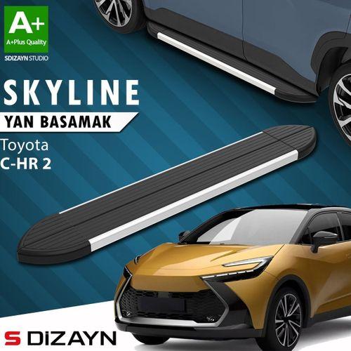 S-Dizayn Toyota C-HR 2 Skyline Aluminyum Yan Basamak 173 Cm 2023 Üzeri A+ Kalite