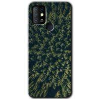 İnfinix Hot 10 Kılıf HD Desen Baskılı Arka Kapak - Çam Ağacı Ormanı