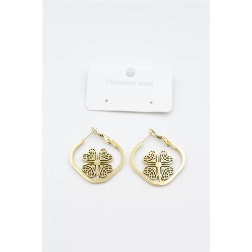 Çiçek Küpe - Altın