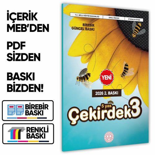 2026 5 Yaş Okul Öncesi MEB Etkinlik Kitabı Çekirdek 3 Eğlenceli ve Öğretici Aktiviteler BASKI ÜCRETİ