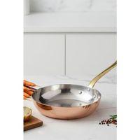 Turna Bakır Şahika Tava 2 No 16 Cm Sadece Taban El Dövme Kırmızı Turna7565-1