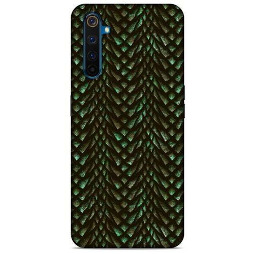 Oppo Realme 6 Pro Kılıf Dragons (3) Kapak Ejderha Cilt Yeşil