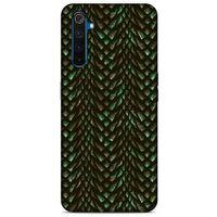 Oppo Realme 6 Pro Kılıf Dragons (3) Kapak Ejderha Cilt Yeşil