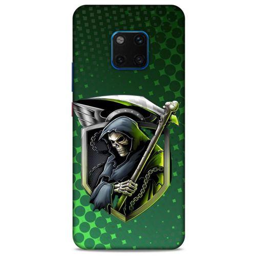 Huawei Mate 20 Pro Uyumlu Kılıf Motorsiklet (29) Arka Koruma Kılıfı Kurukafa