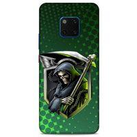 Huawei Mate 20 Pro Uyumlu Kılıf Motorsiklet (29) Arka Koruma Kılıfı Kurukafa