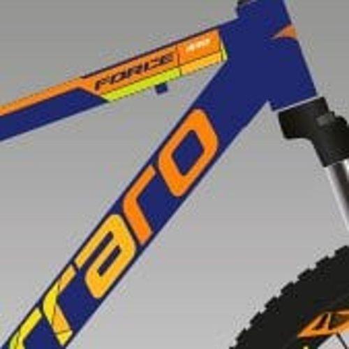 Carraro Force 410 21 Vites Disk Fren 24 Jant Dağ Bisikleti Mat Mavi-Turuncu-Sarı