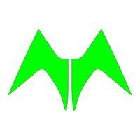 MONDİAL Mondial Mh Drift 2011 - 2020 Uyumlu Flo Yeşil Ön Siperlik Yan Sticker