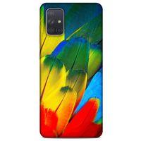 Samsung Galaxy A71 Kılıf Desenli Özel Seri Tüyler (3) Kapak