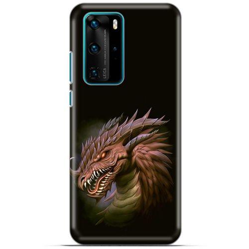 Huawei P40 Pro Kılıf Dragons (18) Telefon Kılıfları Kahverengi Ejderha
