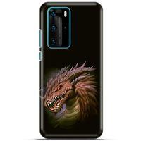 Huawei P40 Pro Kılıf Dragons (18) Telefon Kılıfları Kahverengi Ejderha