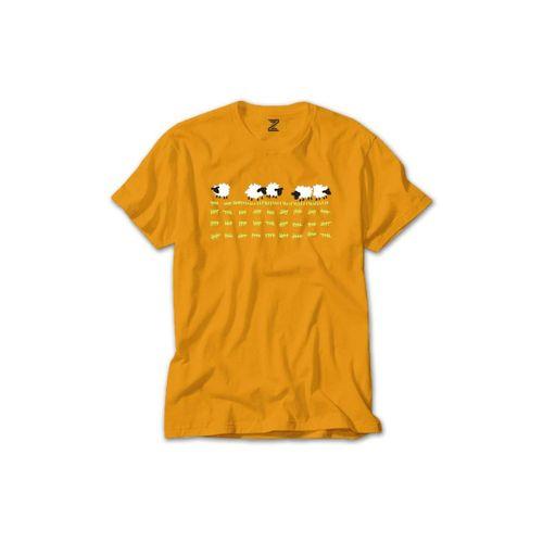 Sleeping Sheep Renkli Tişört Sarı Renkli