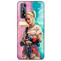 Realme 7 Uyumlu Kılıf Harley Quinn (27) Tasarımlı Kılıf Kobalt mavisi
