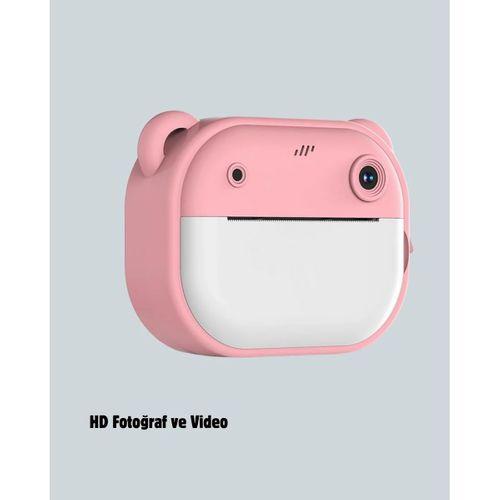 Anında Baskı Özellikli Çocuk Kamerası – 24mp Hd Çift Lens, 32gb Hafıza Ve Oyun Modu