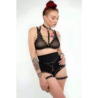 Deri Fantezi Giyim, Seksi Deri İç Giyim, Şık Deri Harness Takım - Brf874