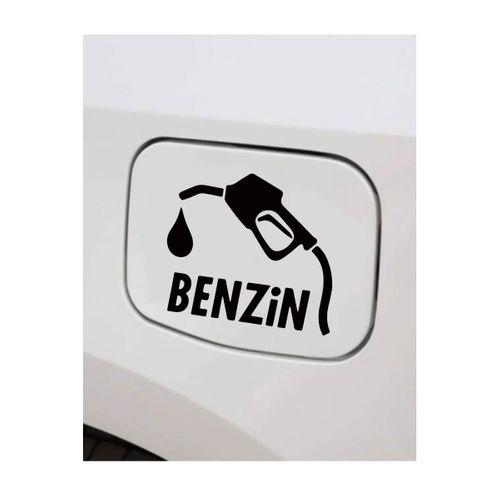 Oto Yakıt Depo Kapağı Sticker (ECNRSHOP TARAFINDAN GÖNDERİLMEKTEDİR) Siyah 12Cm
