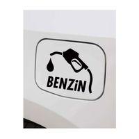 Oto Yakıt Depo Kapağı Sticker (ECNRSHOP TARAFINDAN GÖNDERİLMEKTEDİR) Siyah 12Cm