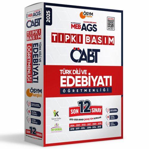 2025 MEB-AGS ÖABT Türk Dili ve Edebiyatı Öğretmenliği ÖSYM Tıpkı Basım 12li Deneme Paketi
