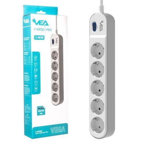 Vea VE-VEGA105 A Class 5'li Anahtarlı 1.5 Metre Akım Korumalı Priz