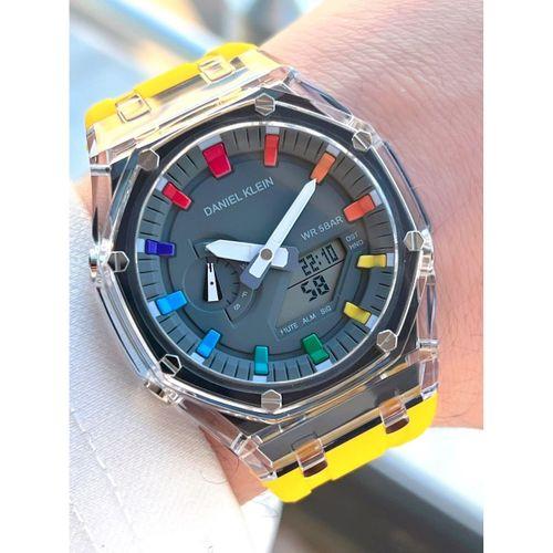 Daniel Klein Silikon Kordon Dijital&Analog 50 Mt Suya Dayanıklı Erkek Kol Saati EDK.2100.2