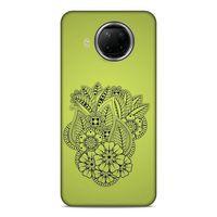 Lopard Xiaomi Redmi Note 9 Pro 5G Uyumlu Kılıf Tattoo's (40) Fit Silikon Kılıf Çiçek Dövmesi