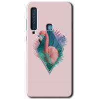 Samsung Galaxy A9 2018 Kılıf HD Desen Baskılı Arka Kapak - Flamingo