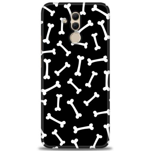 Huawei Mate 20 Lite Kılıf HD Baskılı Kılıf - Kemikler + Tam Ekran Koruyucu