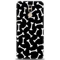 Huawei Mate 20 Lite Kılıf HD Baskılı Kılıf - Kemikler + Tam Ekran Koruyucu