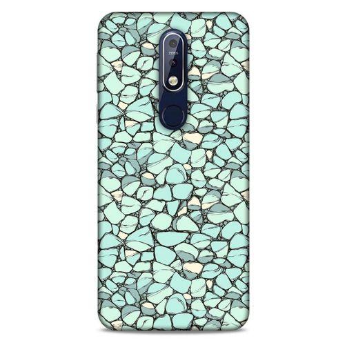Nokia 7.1 Kılıf Baskılı Özel Seri Taşlı (21) Koruyucu Kapak