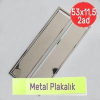 Plaka Metal Krom Nikelaj Plakalık Altlığı Paslanmaz Çerçeve Koruyucu