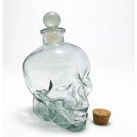 Cam Kurukafa İçki Şişesi 16 Cm Alk2154