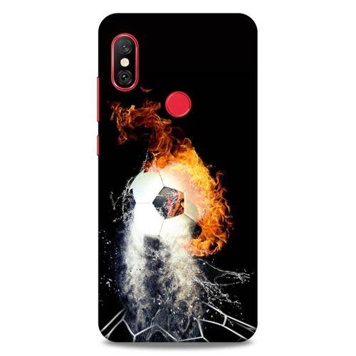 Lopard Xiaomi Redmi Note 6 Pro Uyumlu Kılıf FireX (35) Fit Design Kılıf Futbol