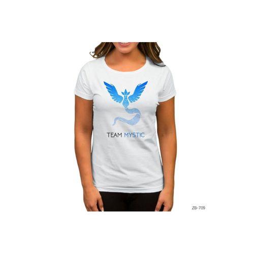 Pokemon Team Mystic Air Beyaz Kadın Tişört