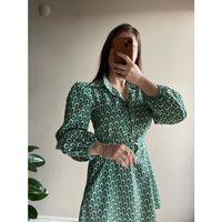 Yeşil Kemer Detaylı Elbise