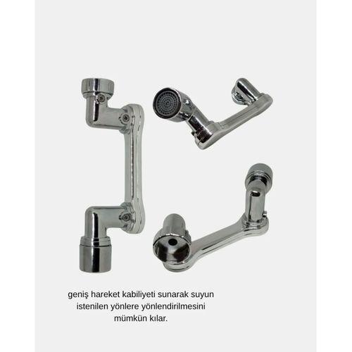 1080° Dönebilen Musluk Ucu – Su Tasarruflu, Esnek Ve 360° Çift Eksenli Başlık (kopya)