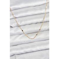 CM 14K Gold Renk Ezme Pul Model 60 cm Kadın Kolye