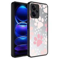 Xiaomi Redmi Note 12 5G Kılıf Aynalı Desenli Kamera Korumalı Parlak Zore Mirror Kapak