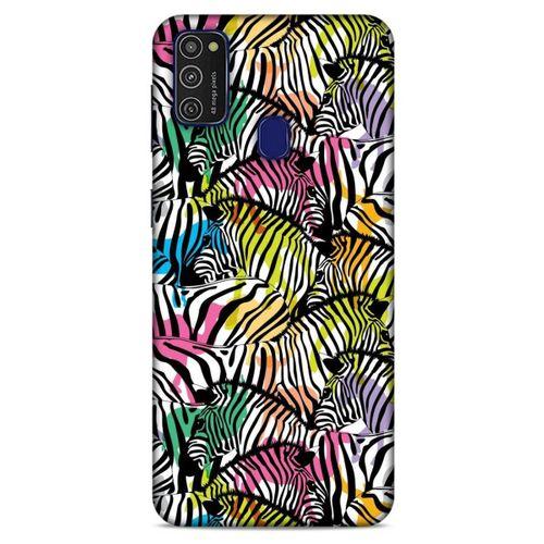Animax Colorful Zebra Samsung Galaxy M21 Kılıf Desenli Silikon