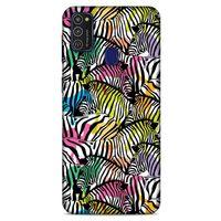 Animax Colorful Zebra Samsung Galaxy M21 Kılıf Desenli Silikon