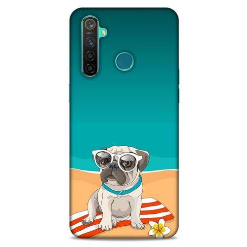 Animax Pug Plajda Oppo Realme 5 Pro Kılıf Desenli Silikon