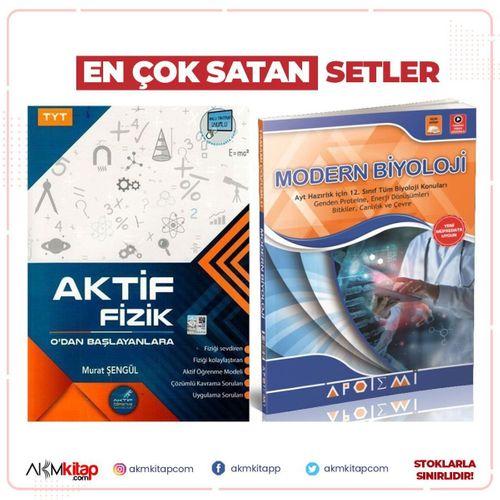 Aktif Ögrenme TYT Fizik Sıfırdan Başlayanlara ve Apotemi Modern Biyoloji Seti 2 Kitap