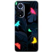 MRCİLETİSİM Huawei Nova 9 Kılıf HD Desen Baskılı Arka Kapak+Temperli Cam - Lighter Butterfly