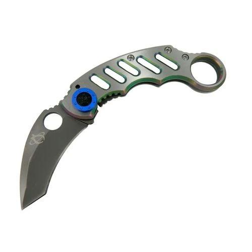 X05bl Gümüş Karambit 17 Cm - Metal Saplı, Manuel