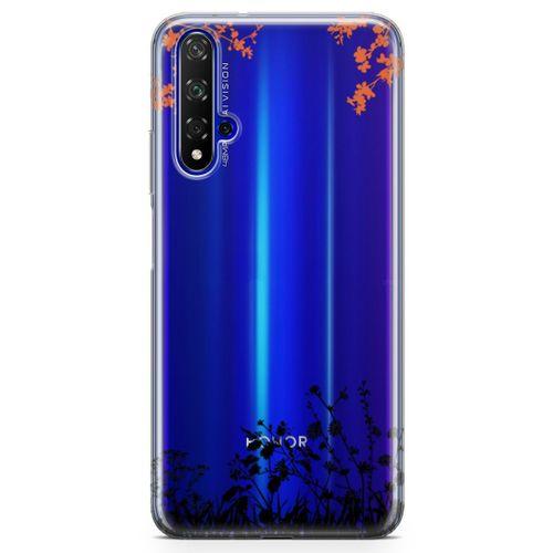 Honor View 20 Kılıf Ot Bahçesi Arka Kapak Koruma Desenli Full Koruyucu