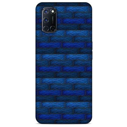 Oppo A52 Kılıf Patchwork (43) Thin Fit Kılıf Mavi Tonları