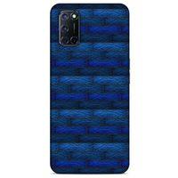 Oppo A52 Kılıf Patchwork (43) Thin Fit Kılıf Mavi Tonları
