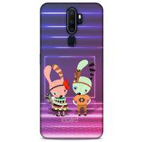 Oppo A9 2020 Kılıf FunnyMaX (4) Koruma Kılıfı Mor Pembe