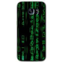 Potkal Hediye Fabrikası Samsung Galaxy S7 Edge Kılıf HD Desen Baskılı Arka Kapak - Matrix