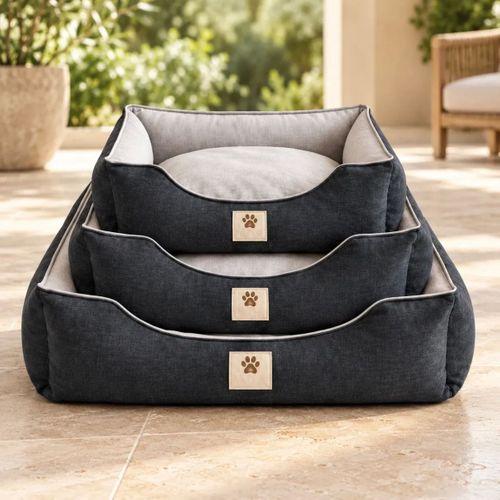 Kedi Köpek Yatağı Luna Premium Yatak · Antrasit · M · 60 × 45 × 21 cm